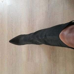 Knee high wedge boots